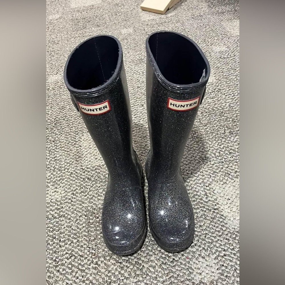 Girls hunter sparkly rain boots